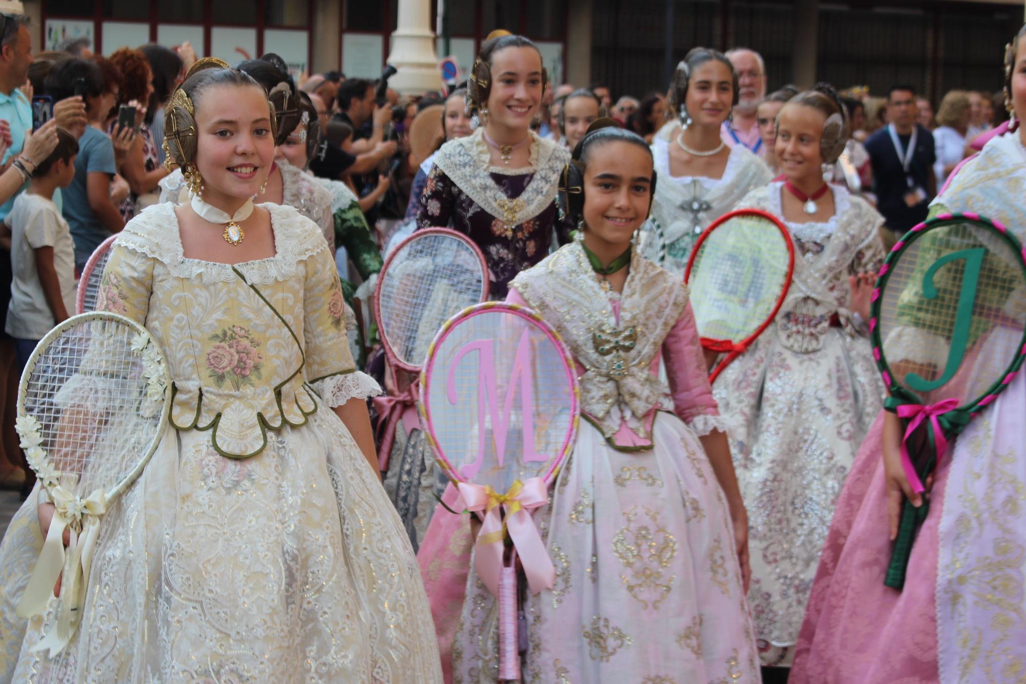 Las candidatas a falleras mayores de València, en la Batalla de Flores