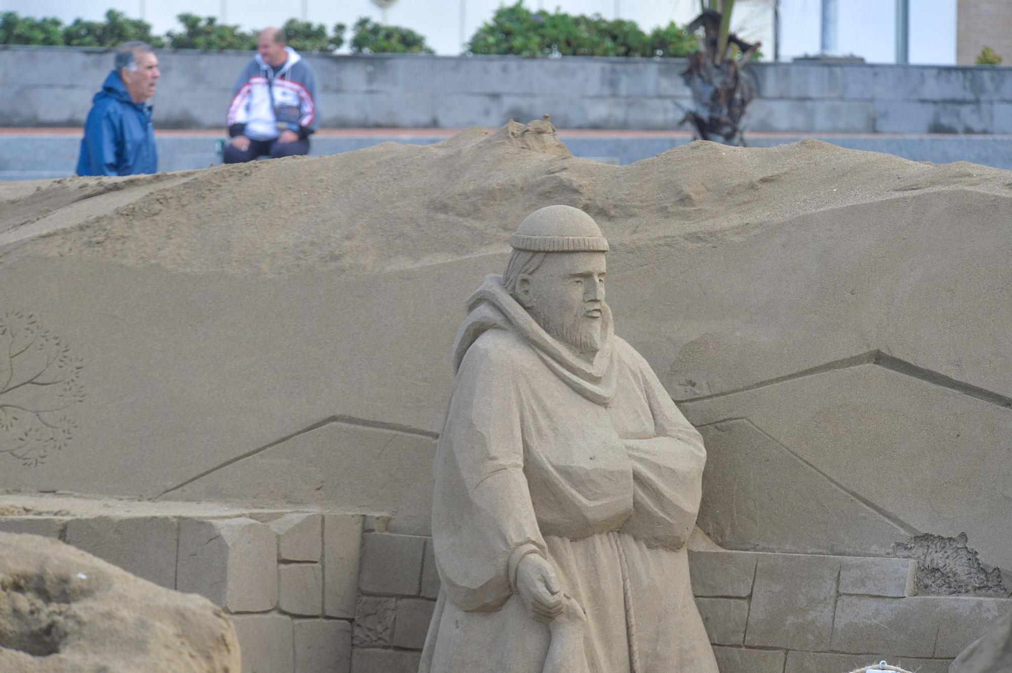 Belén de arena en Las Canteras