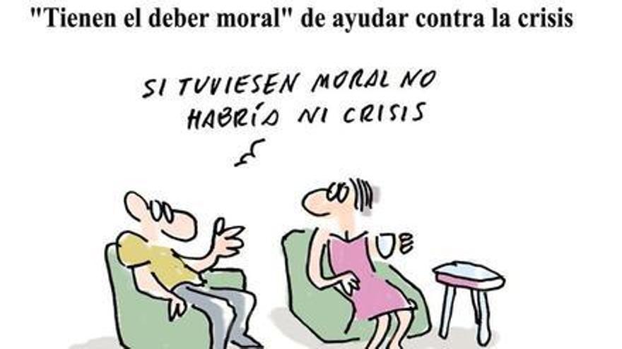 “Si tingueren moral, no hi hauria crisi