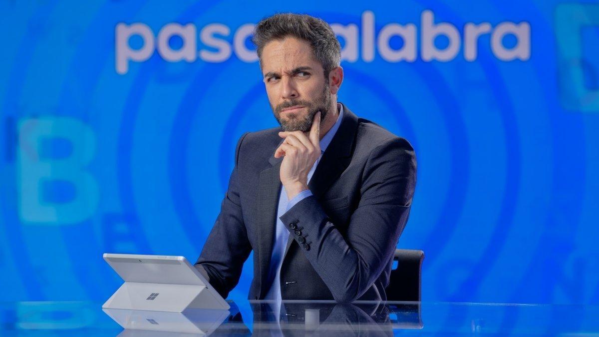 Roberto Leal en el plató de 'Pasapalabra'