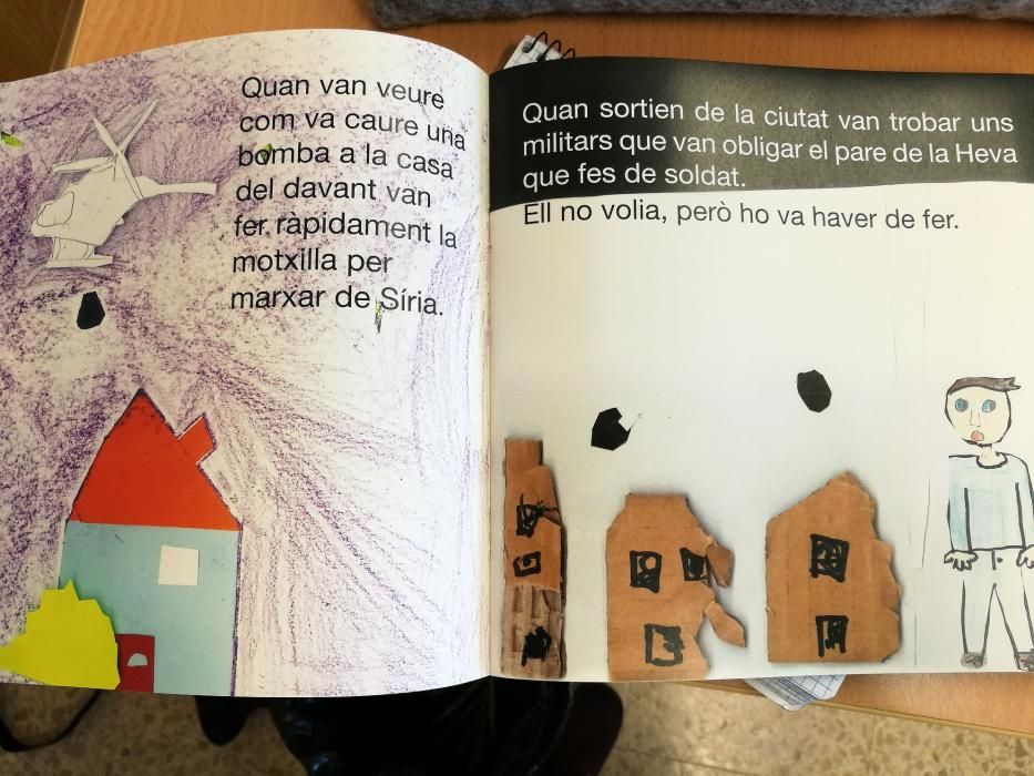 Alumnes de l'escola Puigberenguer creen un conte sobre els refugiats