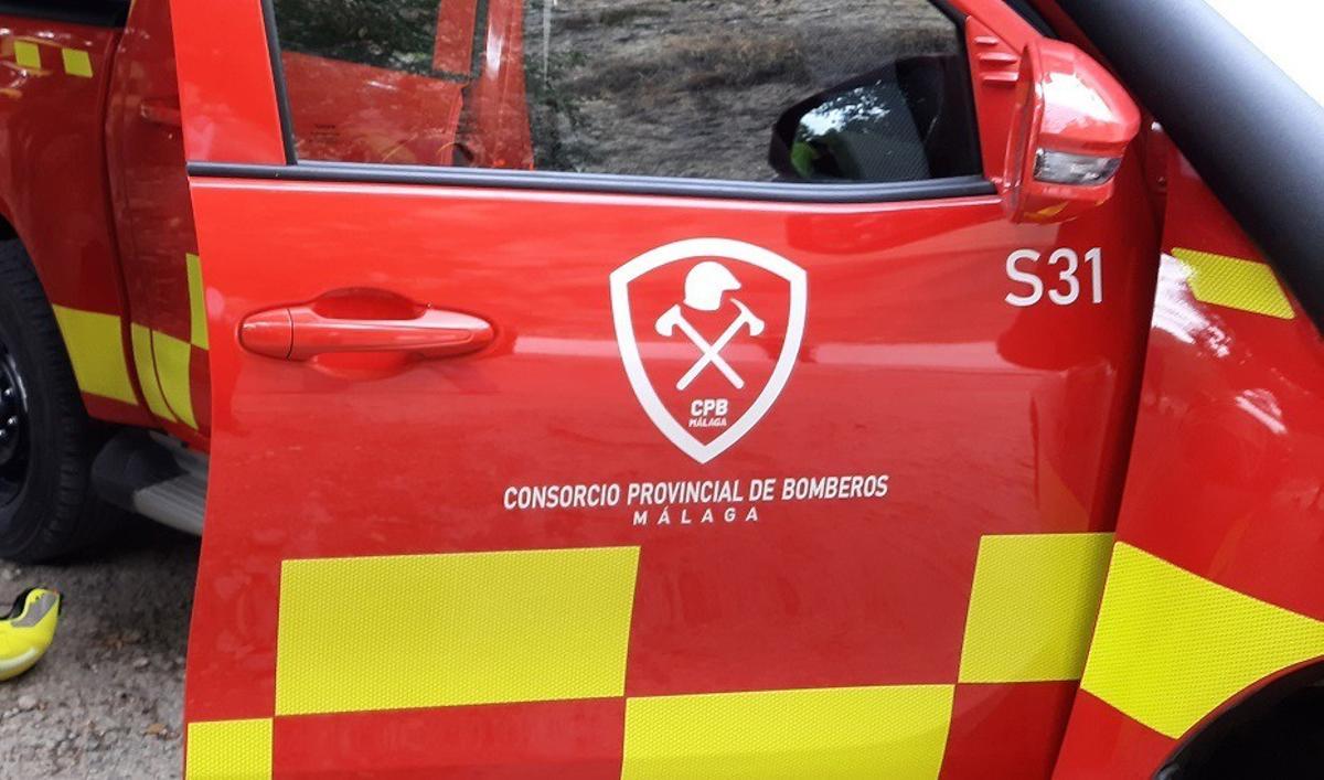 Camión del Consorcio Provincial de Bomberos de Málaga.