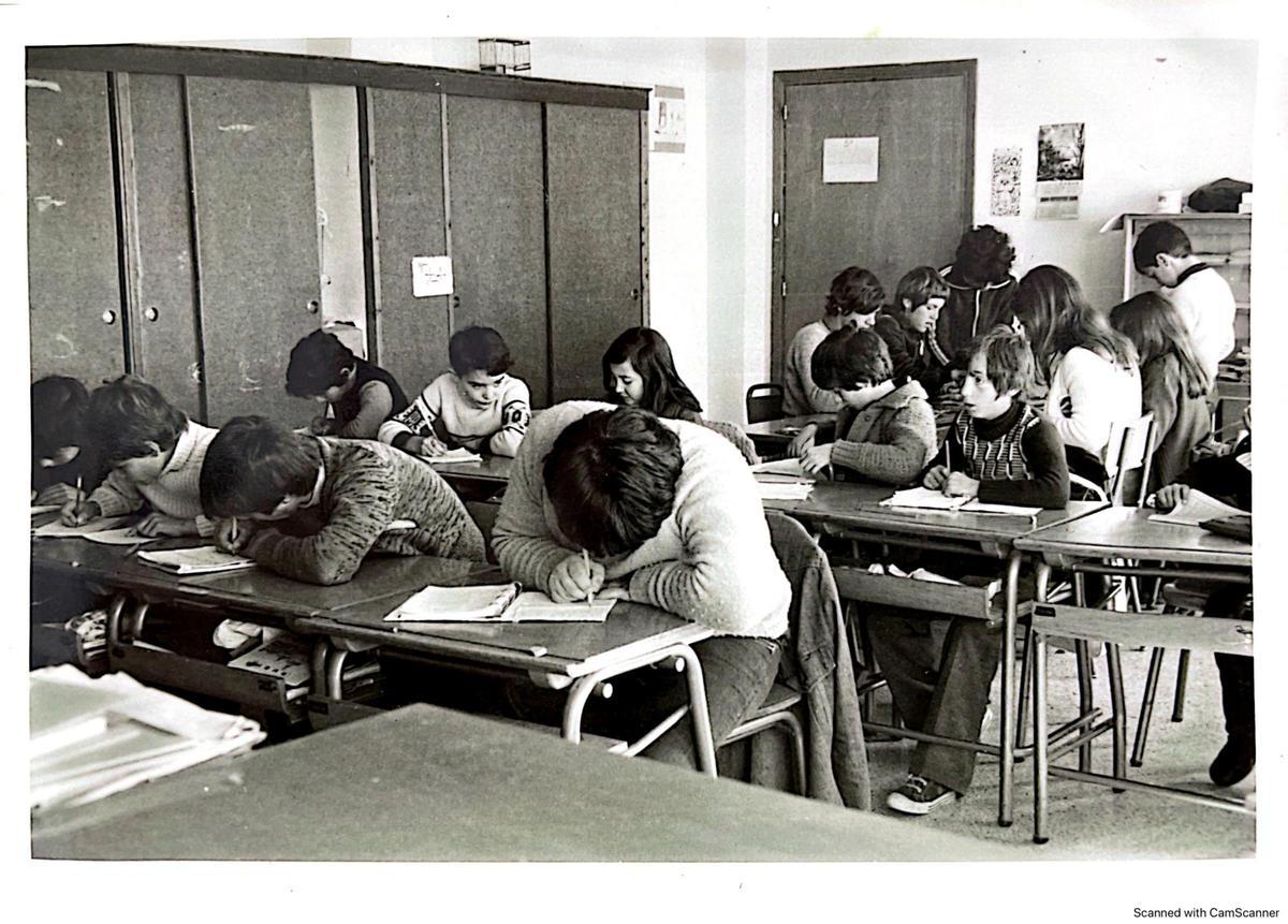 Así eran las aulas del antiguo Colegio Público Infante Don Felipe.