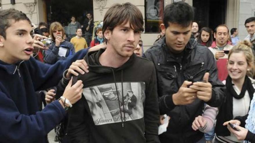 Messi, agredido en su ciudad natal