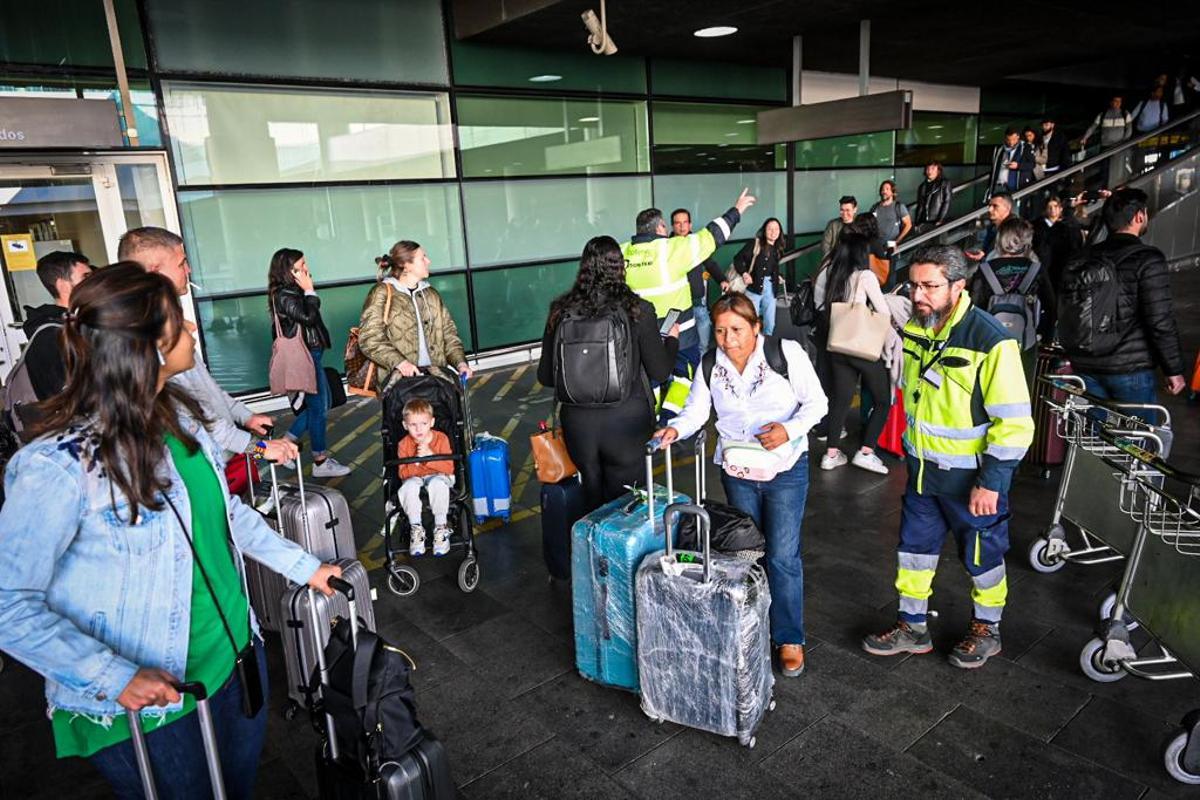 Protesta de taxis en el aeropuerto de Barcelona