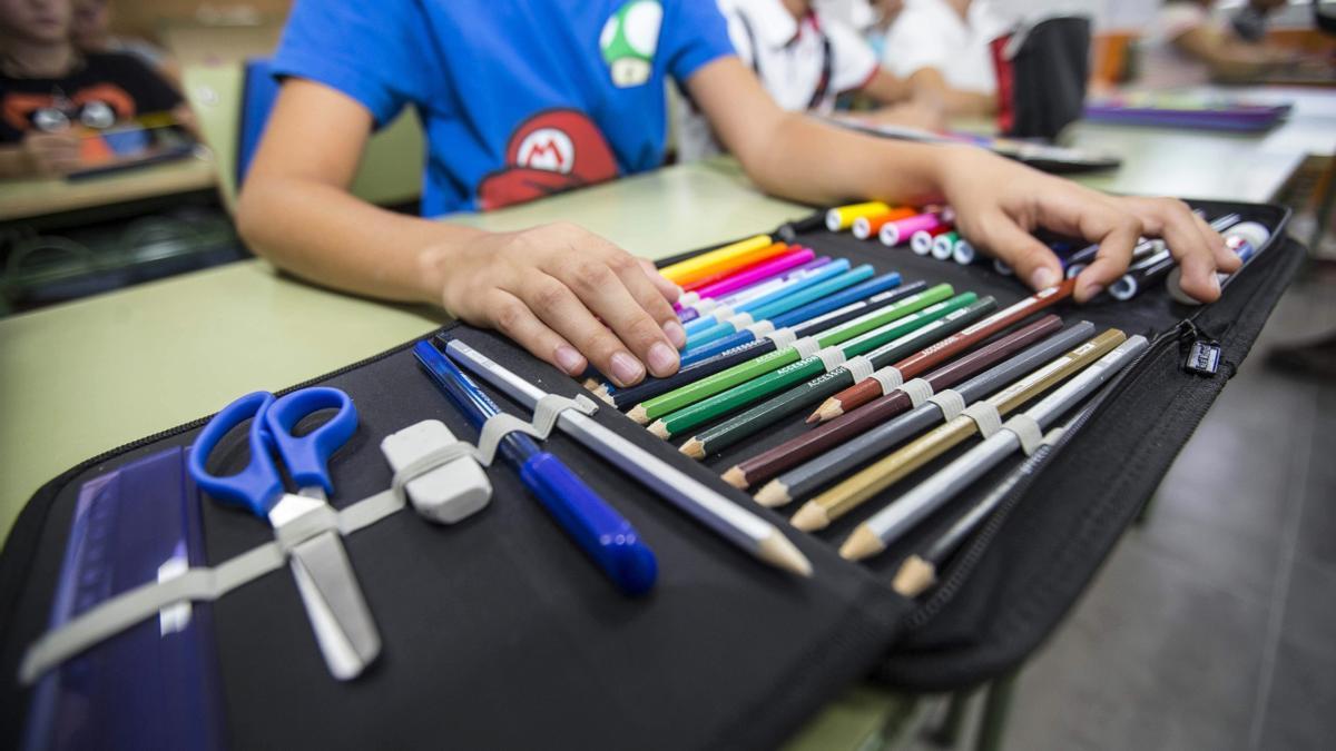 Niños en el colegio.