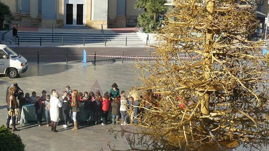 Guardamar prepara su árbol de la Navidad