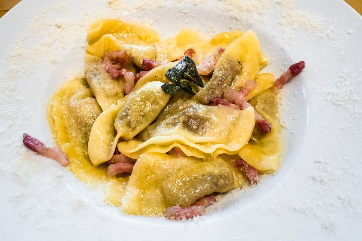 Plato de casoncelli alla bergamasca