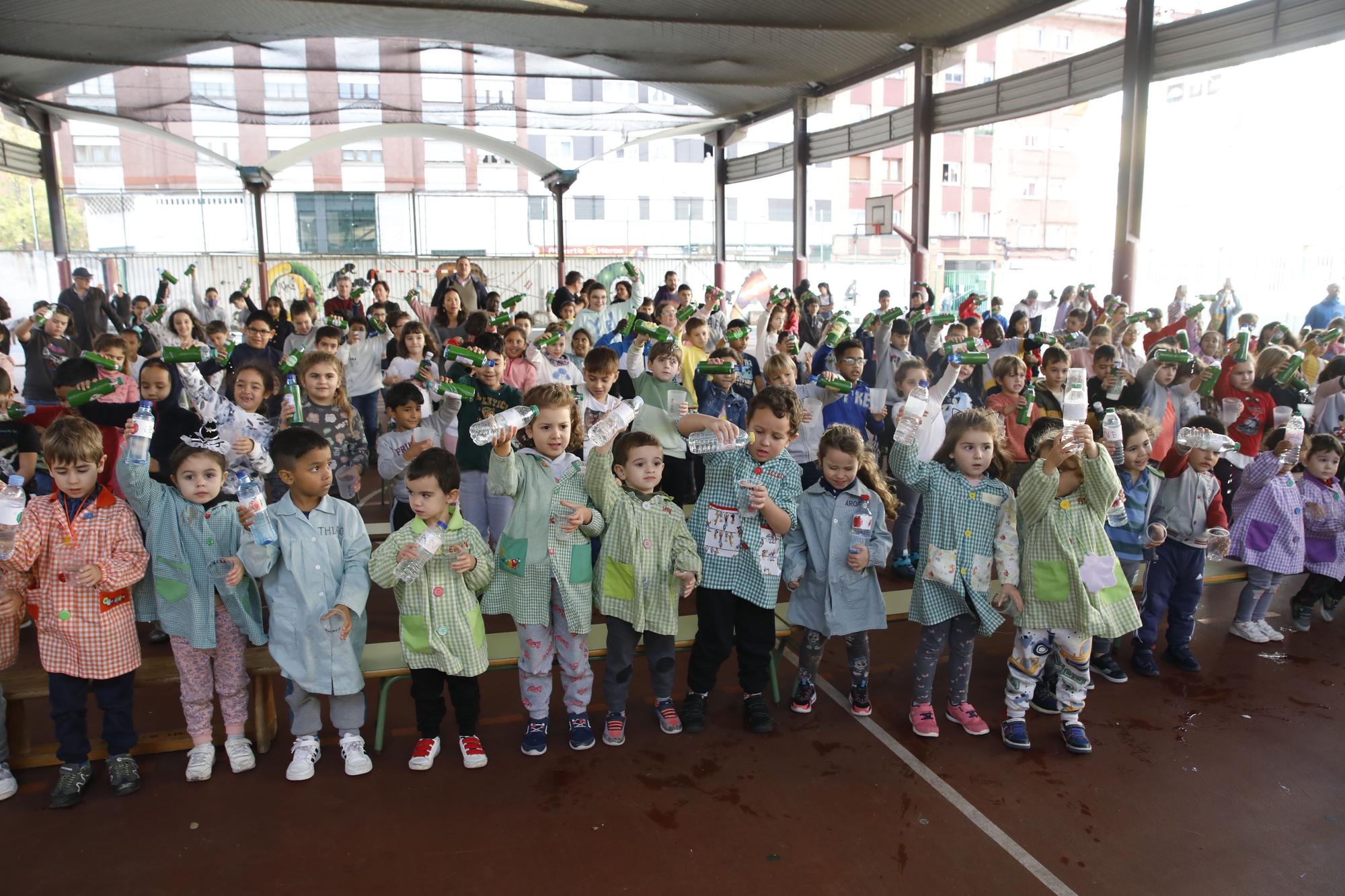 En imágenes: Amagüestu en el colegio García Lorca de Gijón
