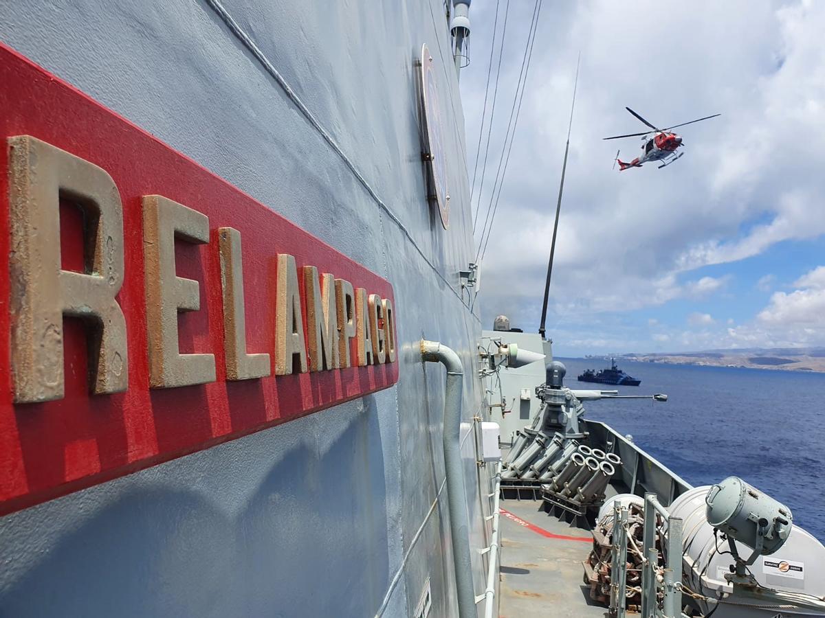 La Armada se adiestra en seguridad marítima en Gran Canaria