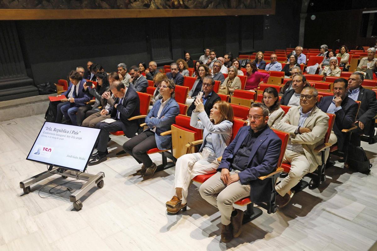 Les imatges de la conferència inaugural de l'Any Josep Irla a Girona Les imatges de la conferència inaugural de l'Any Josep Irla a Girona