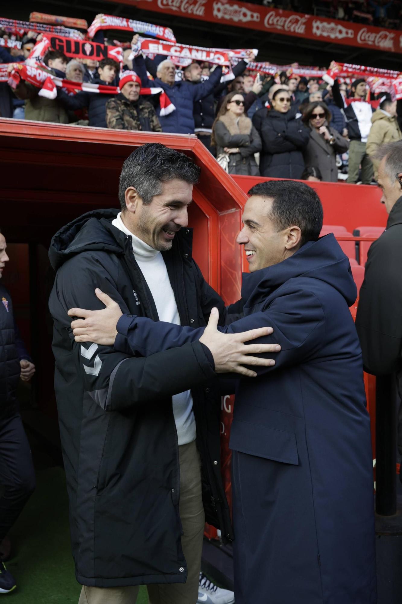 EN IMÁGENES: El partido Sporting- Málaga en el Molinón