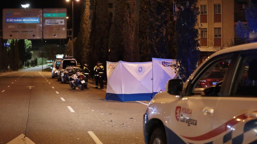 Muere un peatón de 77 años atropellado por una moto en Zaragoza