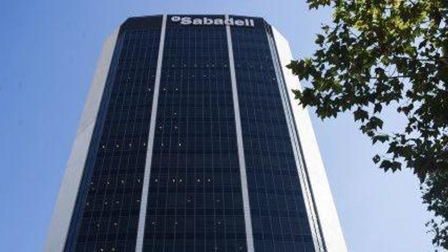 Edifici corporatiu del Banc Sabadell a Barcelona