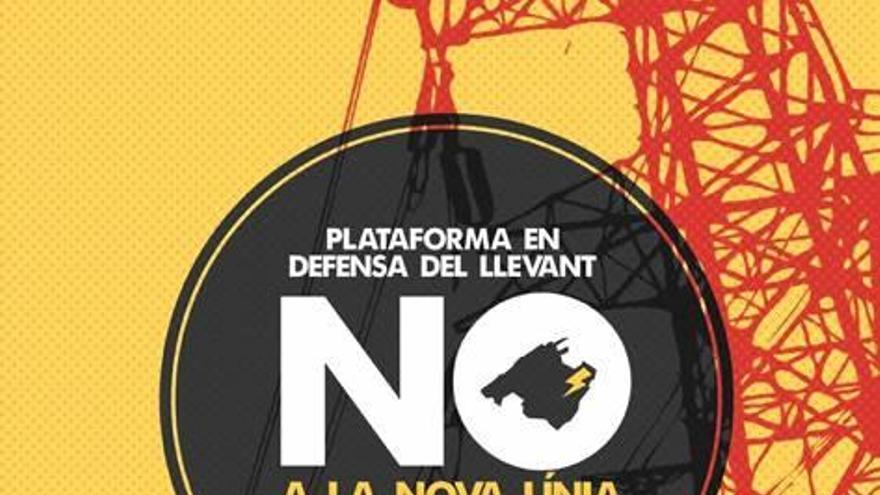 Cartel de la Plataforma en Defensa del Llevant.