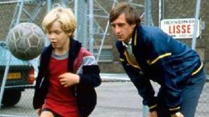 Johan Cruyff con un pequeño Jordi Cruyff