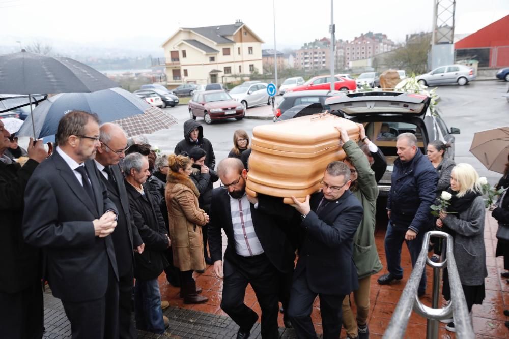 Funeral de Aurelia Díaz, una de las fallecidas en el incendio de El Berrón