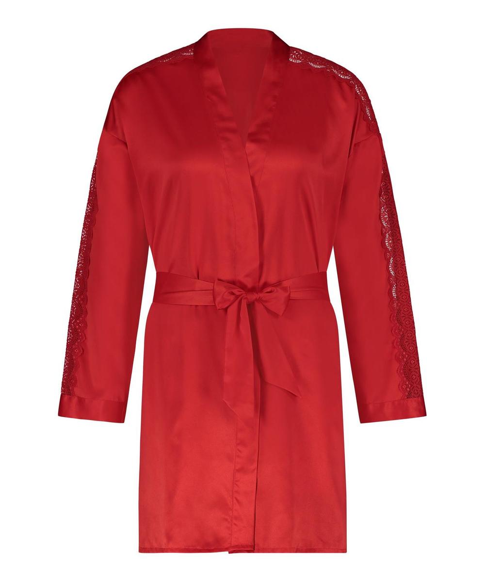 Kimono de satín rojo, de Hunkemoller (44,99 euros)