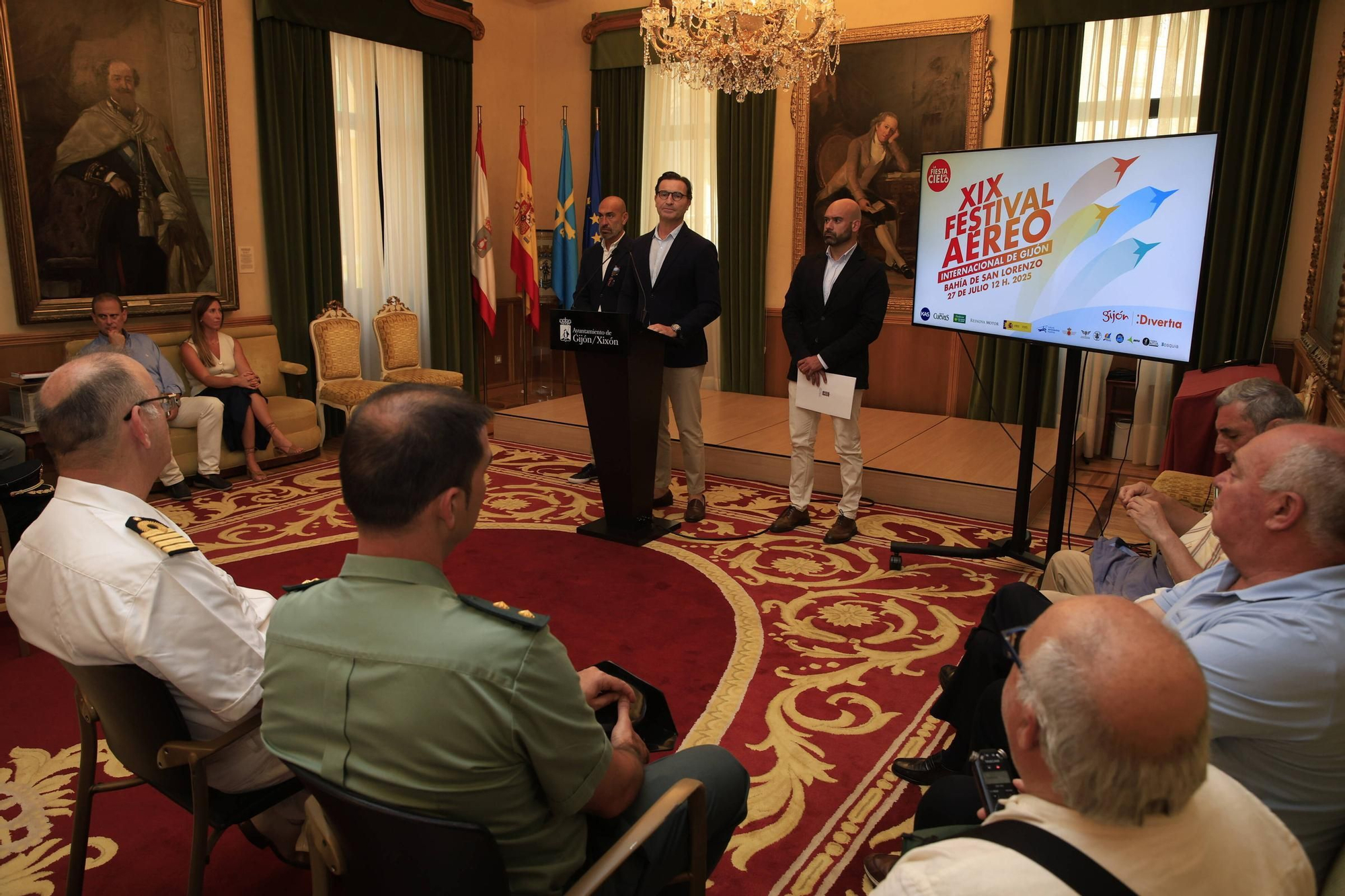 La presentación del Festival Aéreo de Gijón, en imágenes