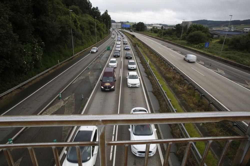 Obras en la autopista "Y" a la altura del Montico