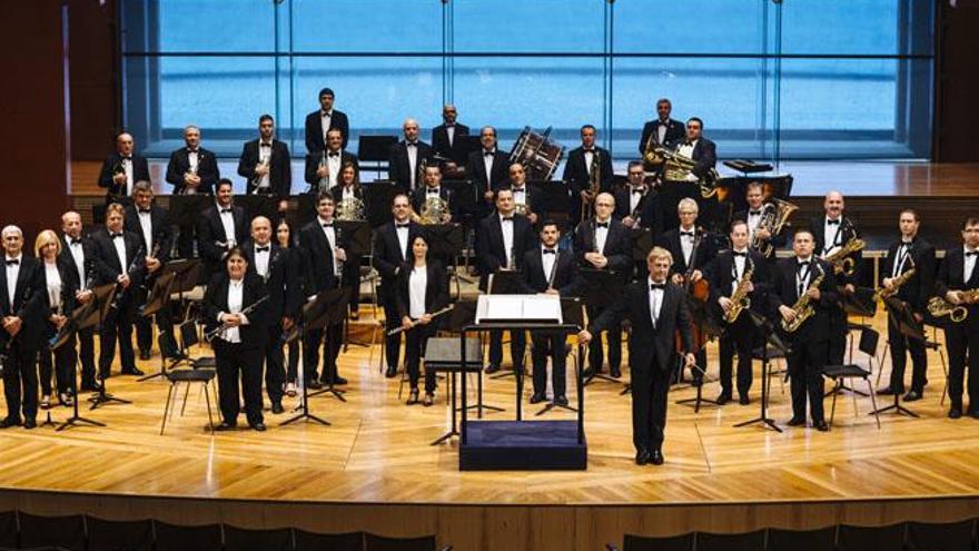 La Banda Municipal de Música en el Auditorio Alfredo Kraus.