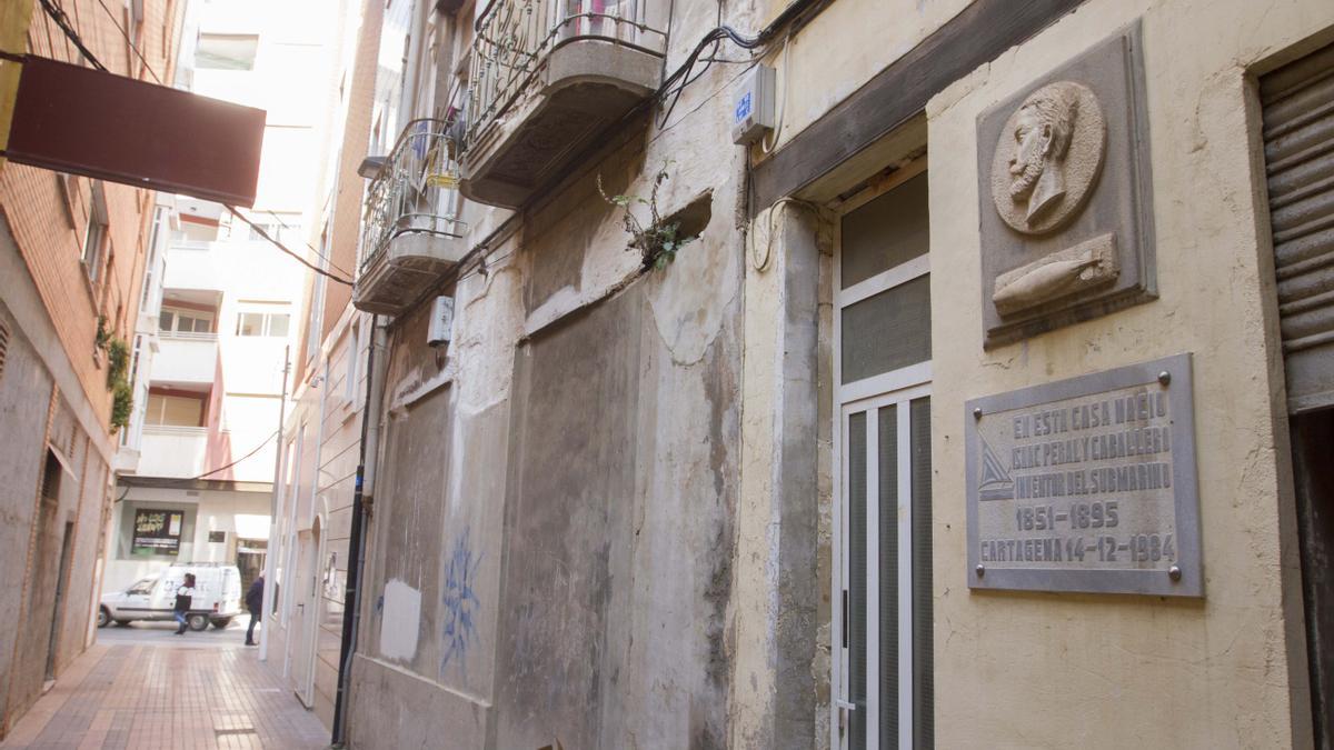 Casa donde nació Isaac Peral en Cartagena