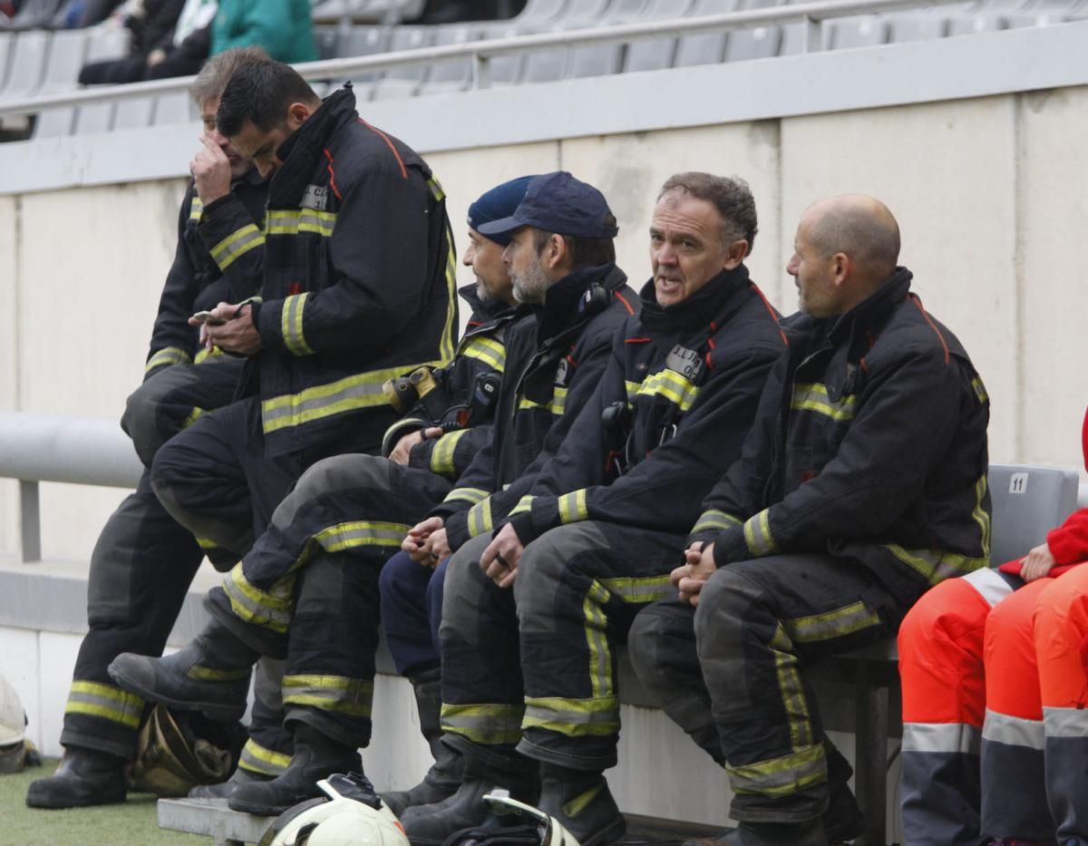 La afición cordobesista fuera y dentro del campo