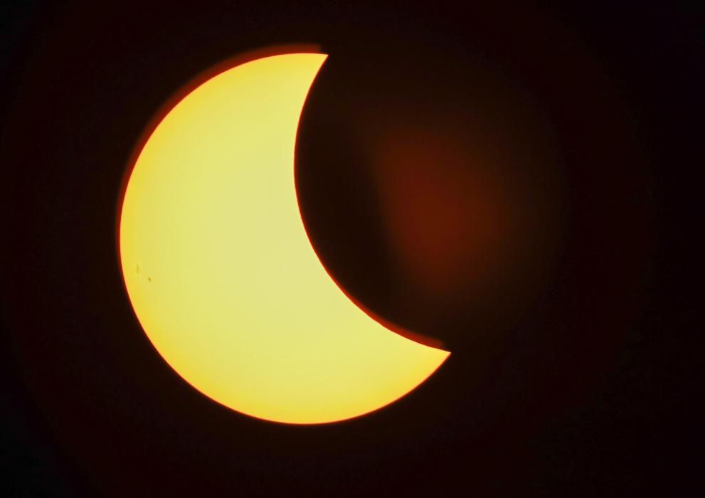 Eclipse solar desde Rabun Gap, Georgia
