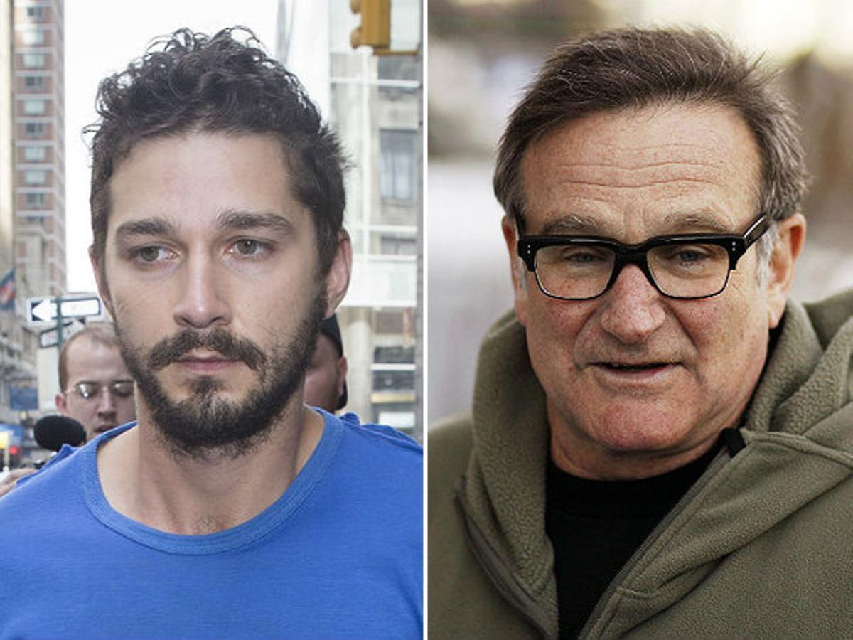Shia LaBeouf i Robin Williams. Shia LaBeouf i Robin Williams.