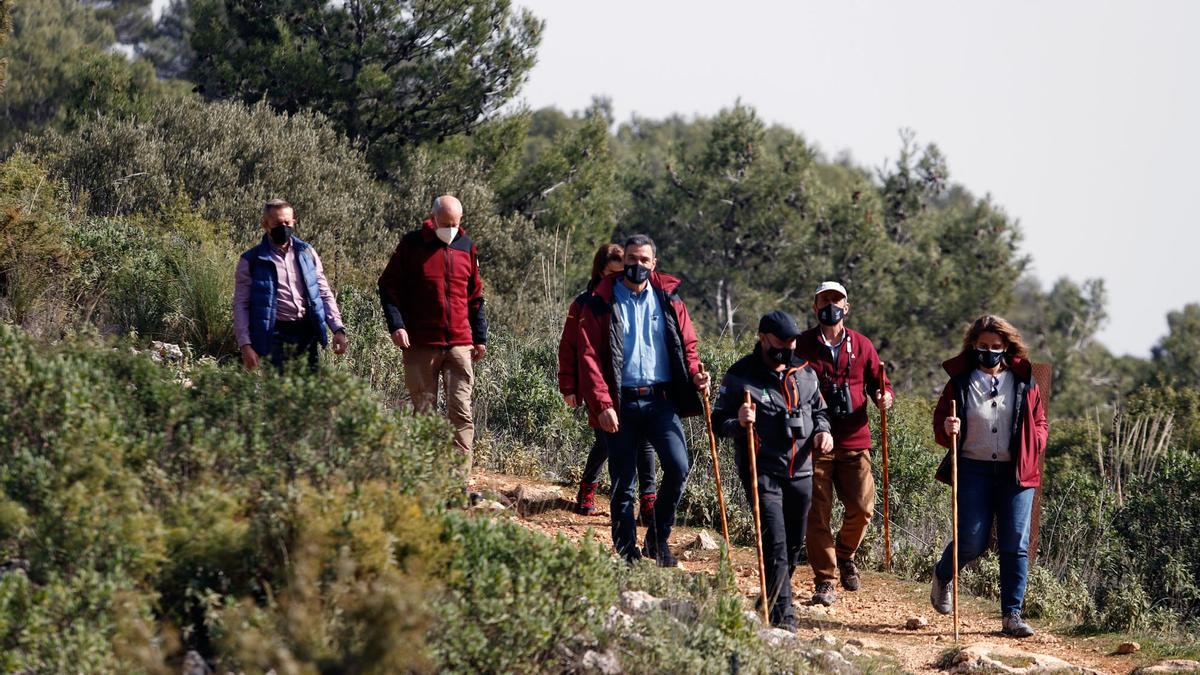 El presidente Sánchez visita la Sierra de las Nieves