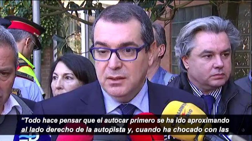 El conseller de Interior apunta a un fallo humano como causa del accidente del autobús