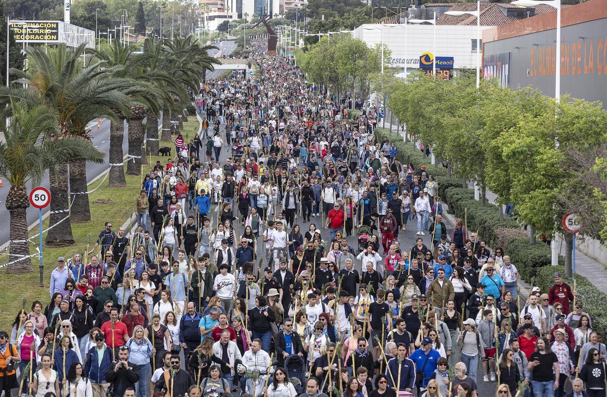 Celebración de la Romería de la Santa Faz en una imagen de 2024.