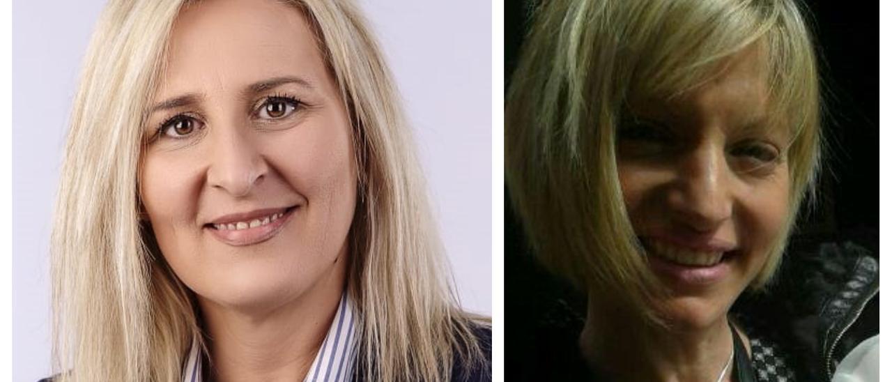 Las dos candidatas, Alicia Bañuls (i) y Marisa Marí (d).