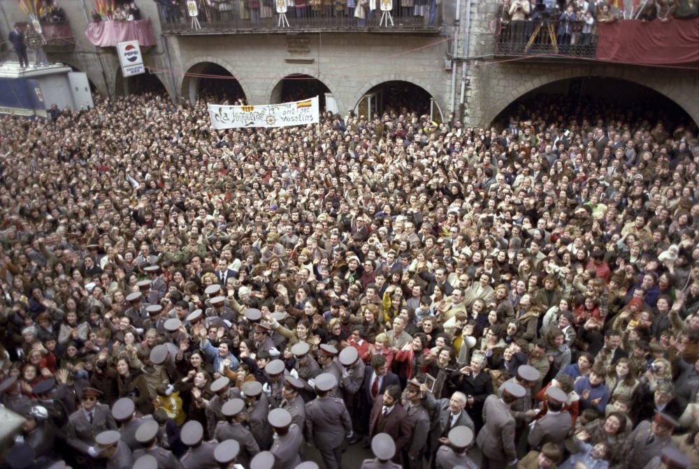 Visita dels reis Joan Carles i Sofia a Girona i Olot (20 de febrer de 1976)