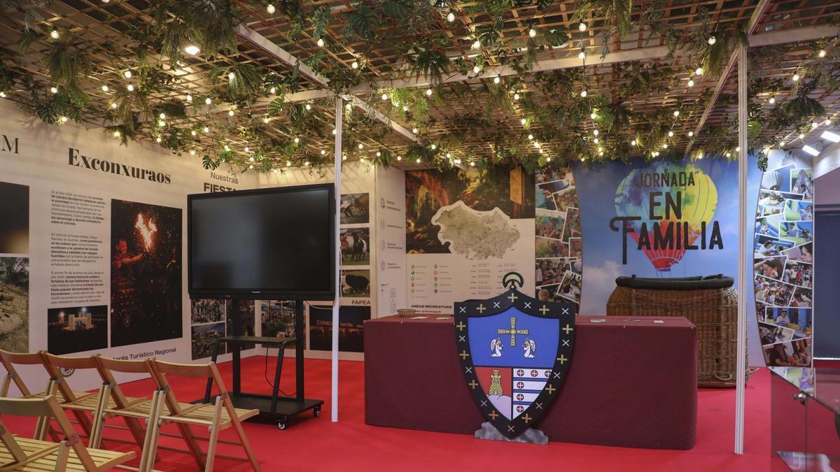 Stand de Llanera en la Feria Internacional de Muestras de Asturias.