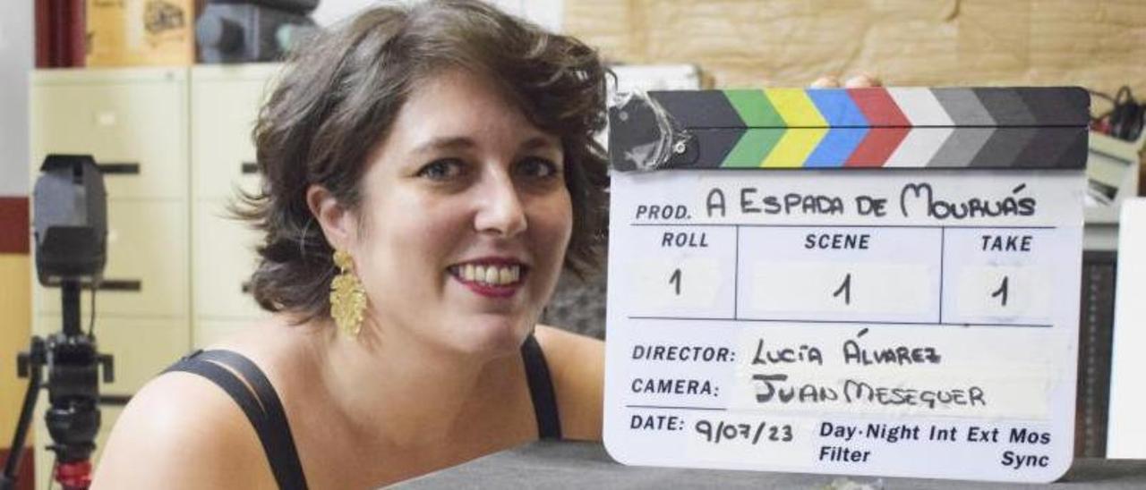 Lucía Álvarez, directora del documental “A espada de Mouruás”.