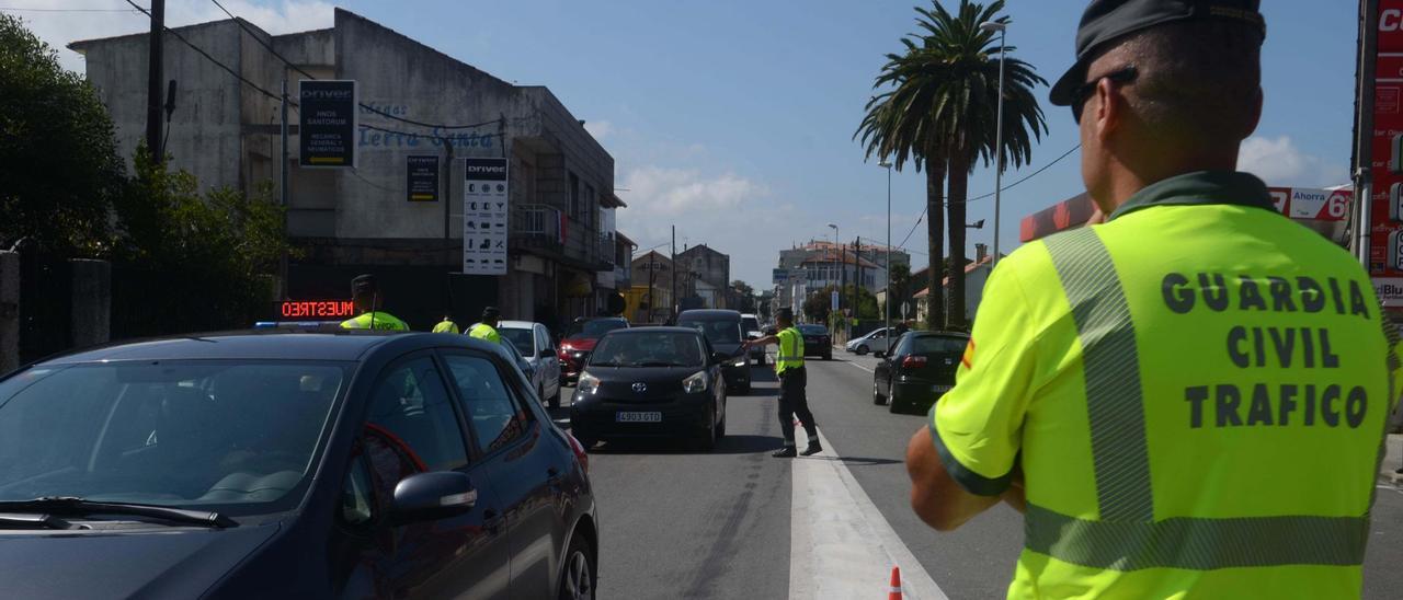 Control de alcoholemia y drogas en Cambados