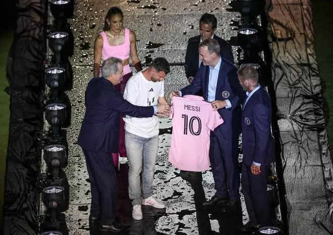Las mejores imágenes de la presentación de Leo Messi y Sergio Busquets como nuevos jugadores del Inter de Miami