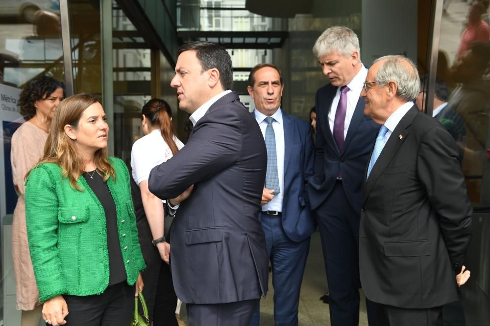 La ministra de Hacienda, Maria Jesús Montero, preside la presentación del 'Anuario 2019' del Foro Económico de Galicia.