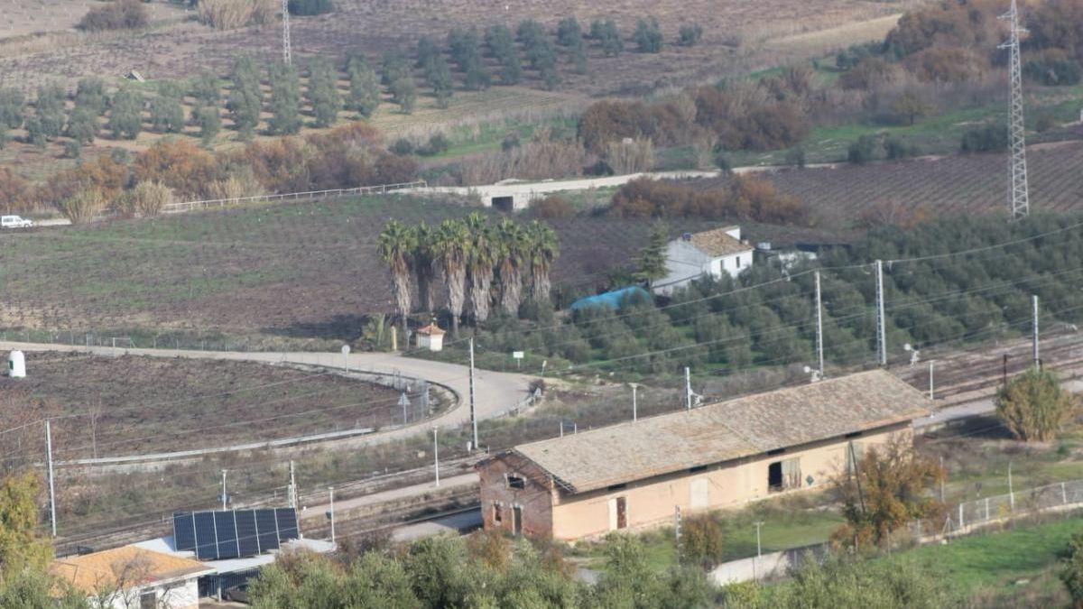 Vista de la estación de tren de Aguilar de la Frontera.