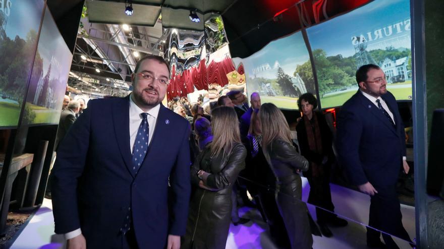 EN IMÁGENES: Así fue la visita de Adrián Barbón al estand de Asturias en Fitur