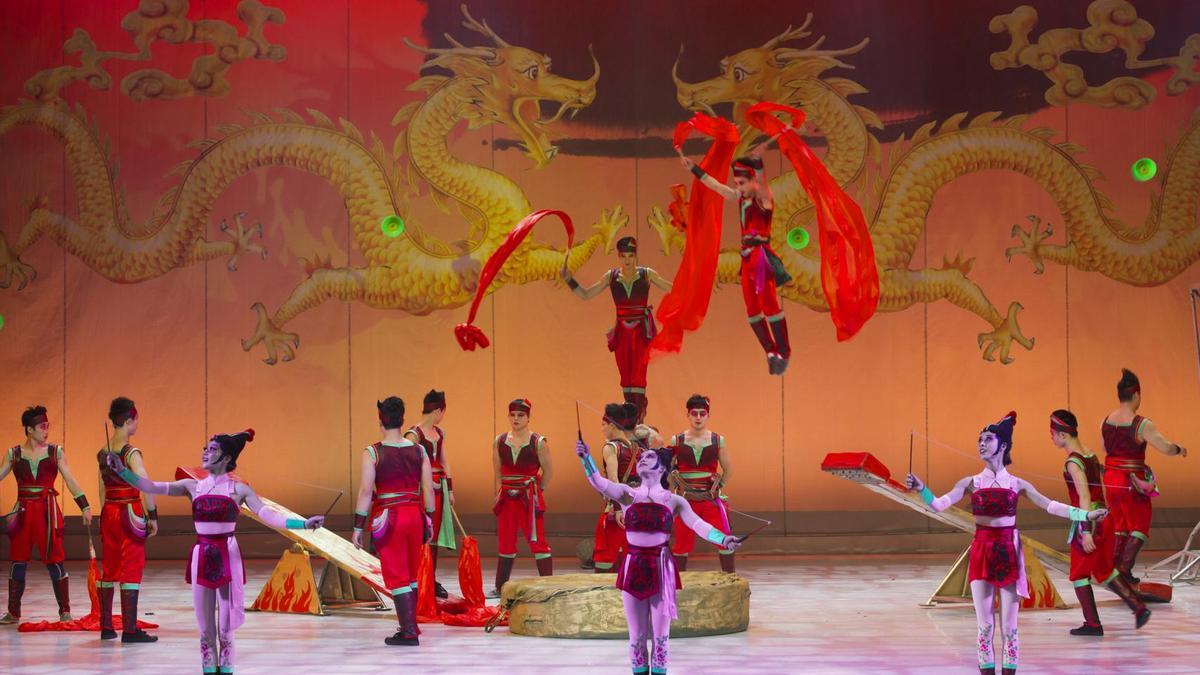 Espectáculo del Gran Circo Acrobático de China.