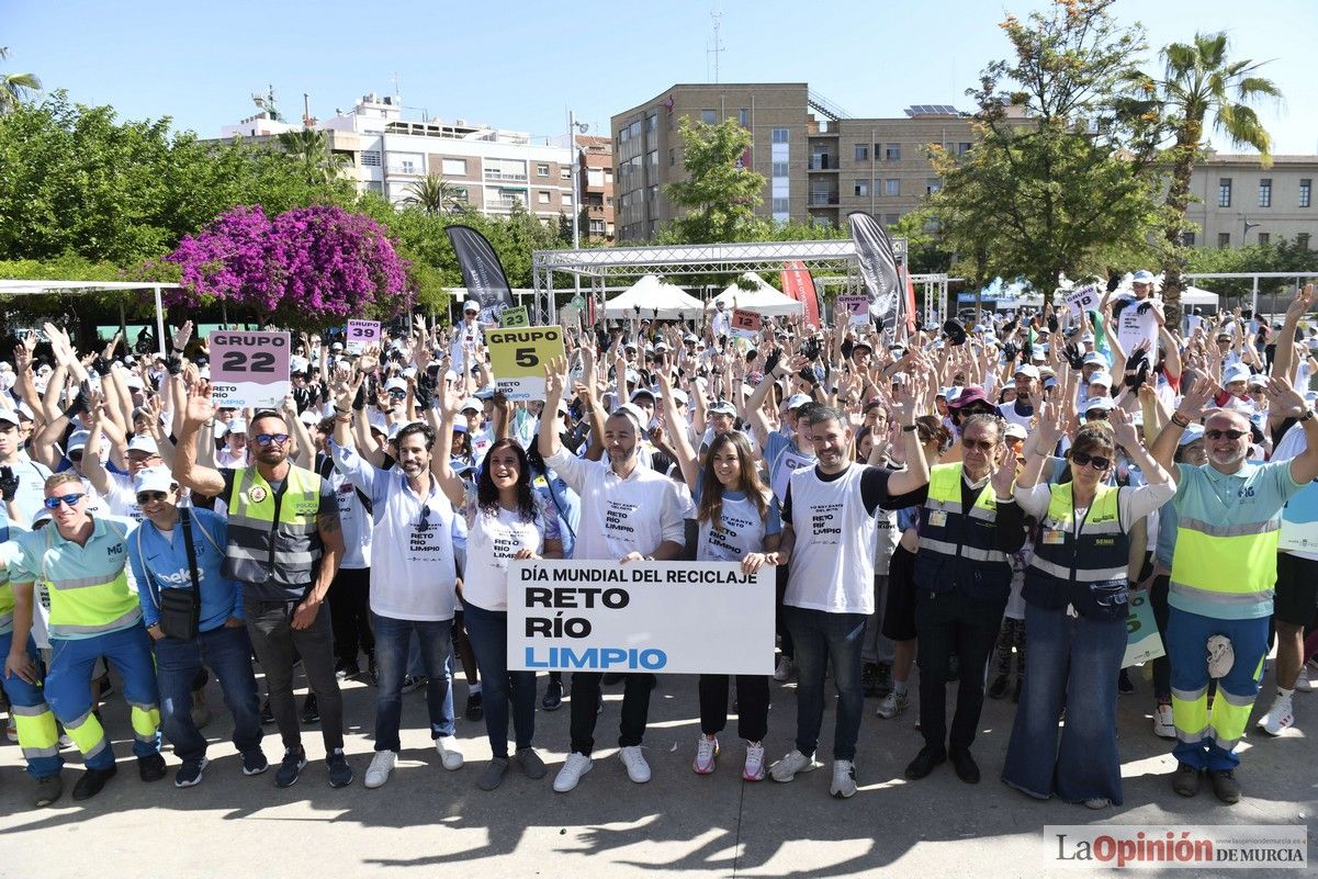 Todas las imágenes del reto de limpieza del río Segura en Murcia