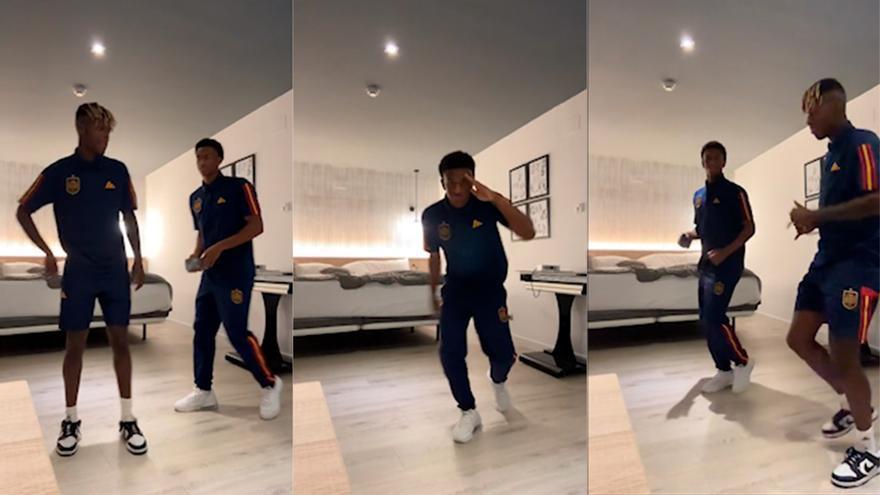 Balde y Williams sacan los pasos prohibidos en la concentración con España