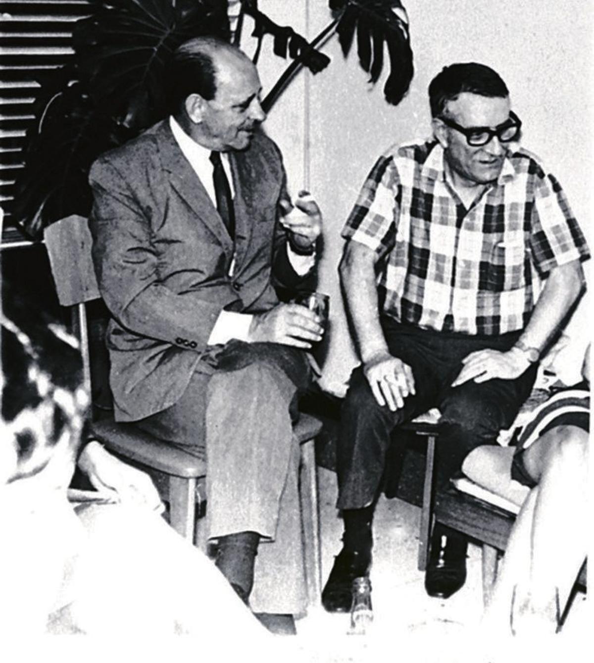 José Fernández, comandante Sotomayor, con Celso Emilio Ferreiro, en Caracas.