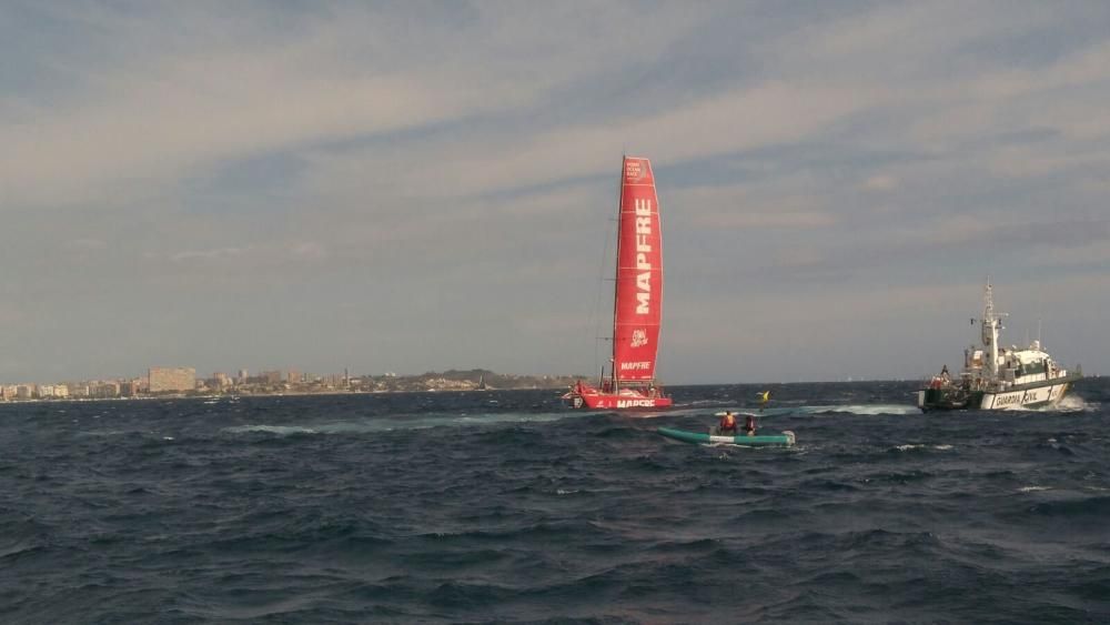 La salida de la Vuleta al Mundo a Vela, resumida en imágenes.