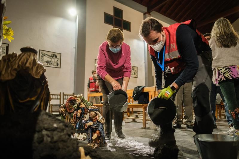 Pesebre volcánico del IGN con la Iglesia Tajuya