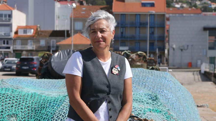 Isabel Quintás, en una imagen en el puerto de Bueu. | Santos Álvarez
