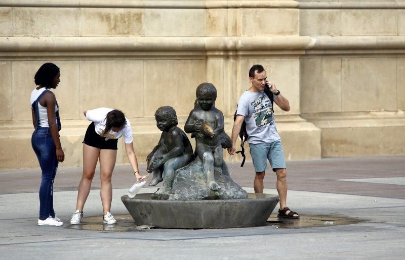 El calor ahoga Zaragoza