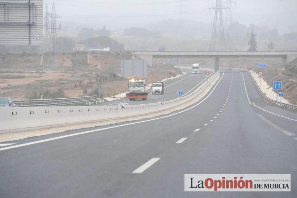 La nieve tiñe de blanco Murcia